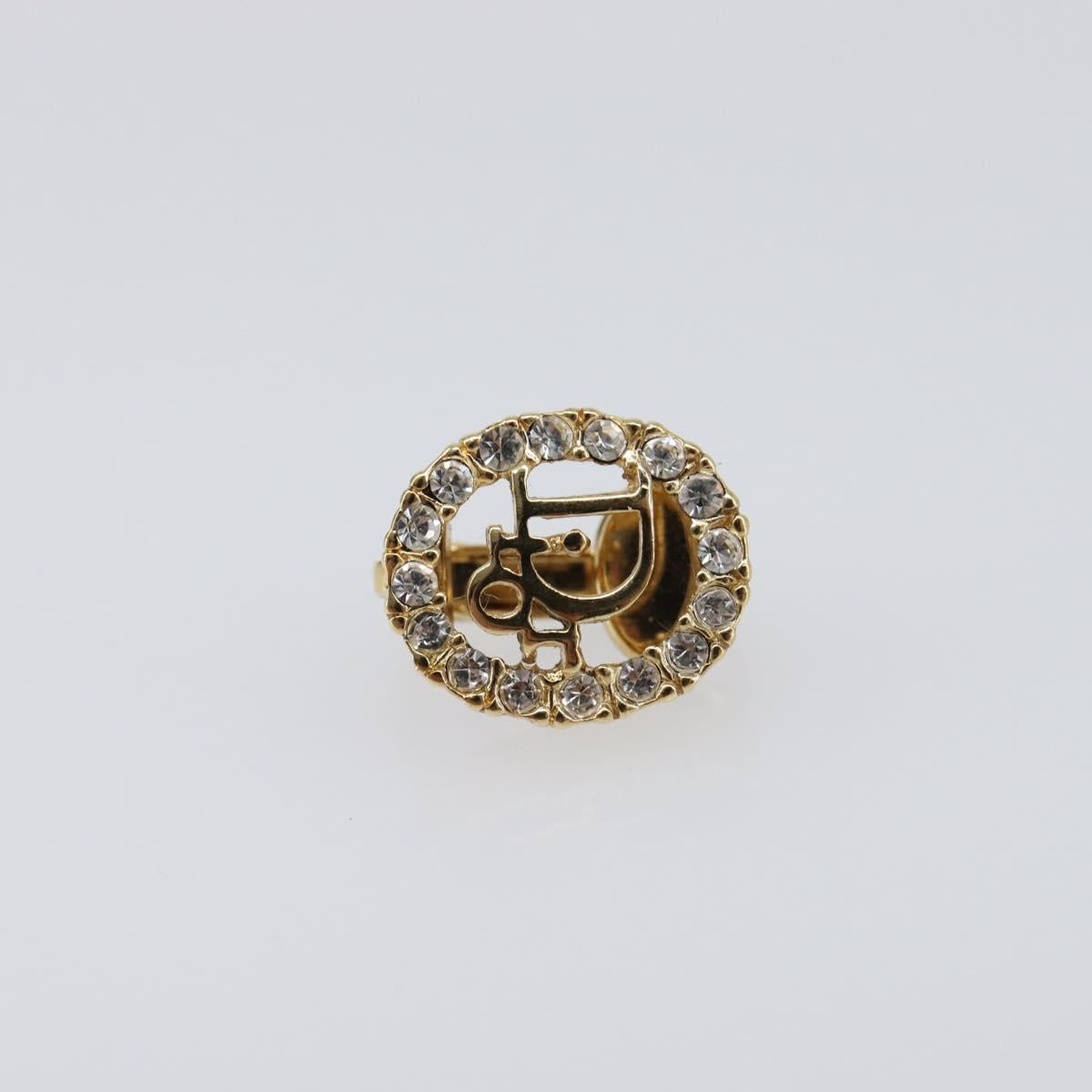 Christian Dior Earring metal Gold Tone Auth SW2806V