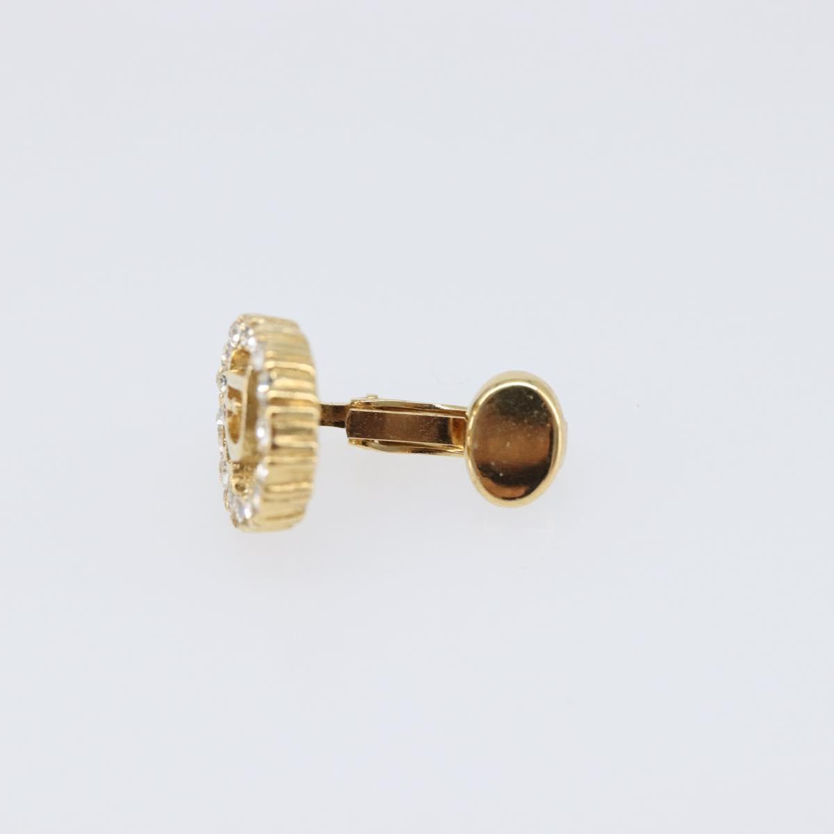 Christian Dior Earring metal Gold Tone Auth SW2806V