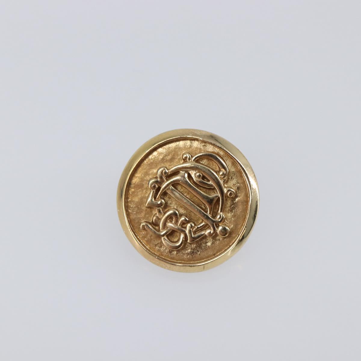 Christian Dior Earring metal Gold Auth SW2807
