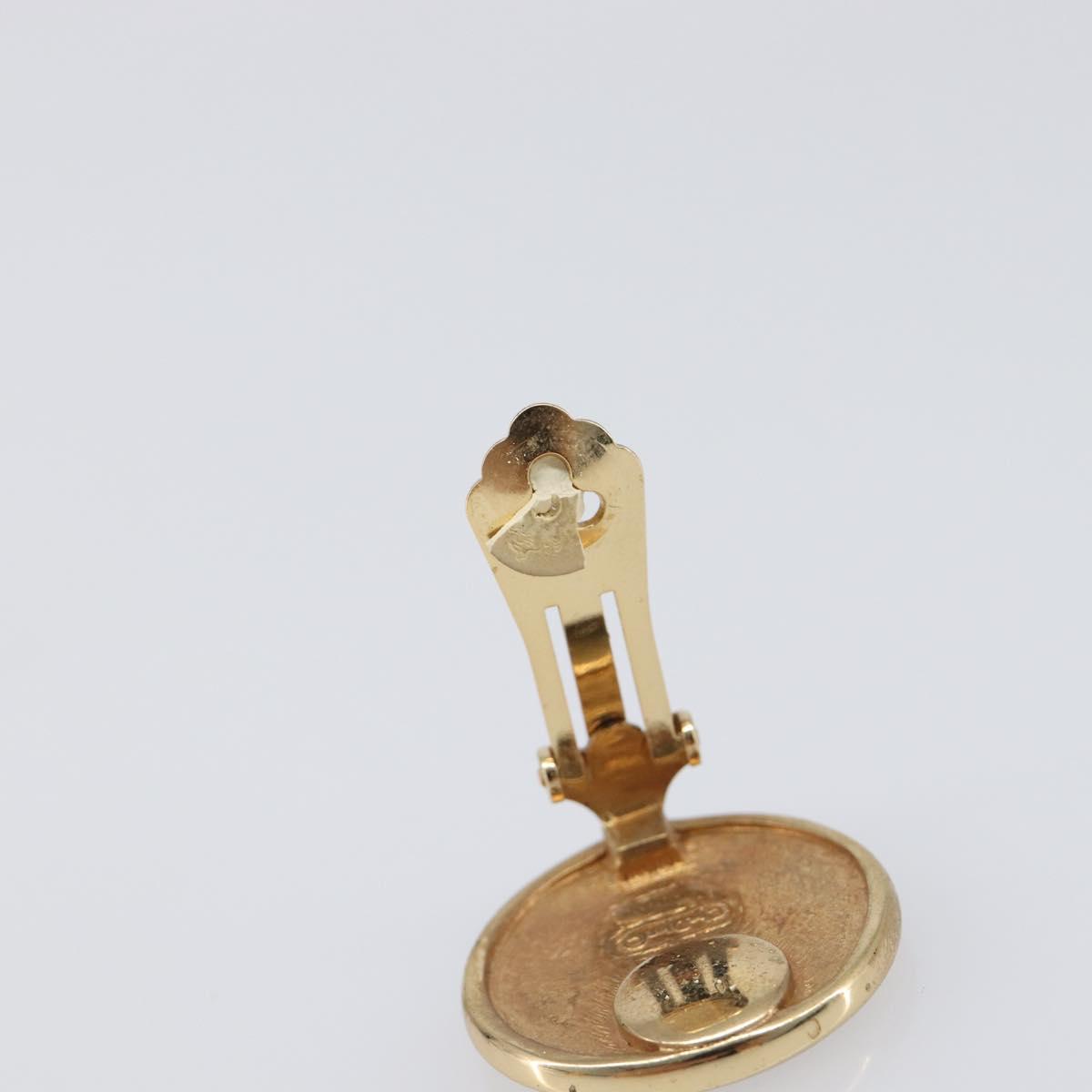 Christian Dior Earring metal Gold Auth SW2807