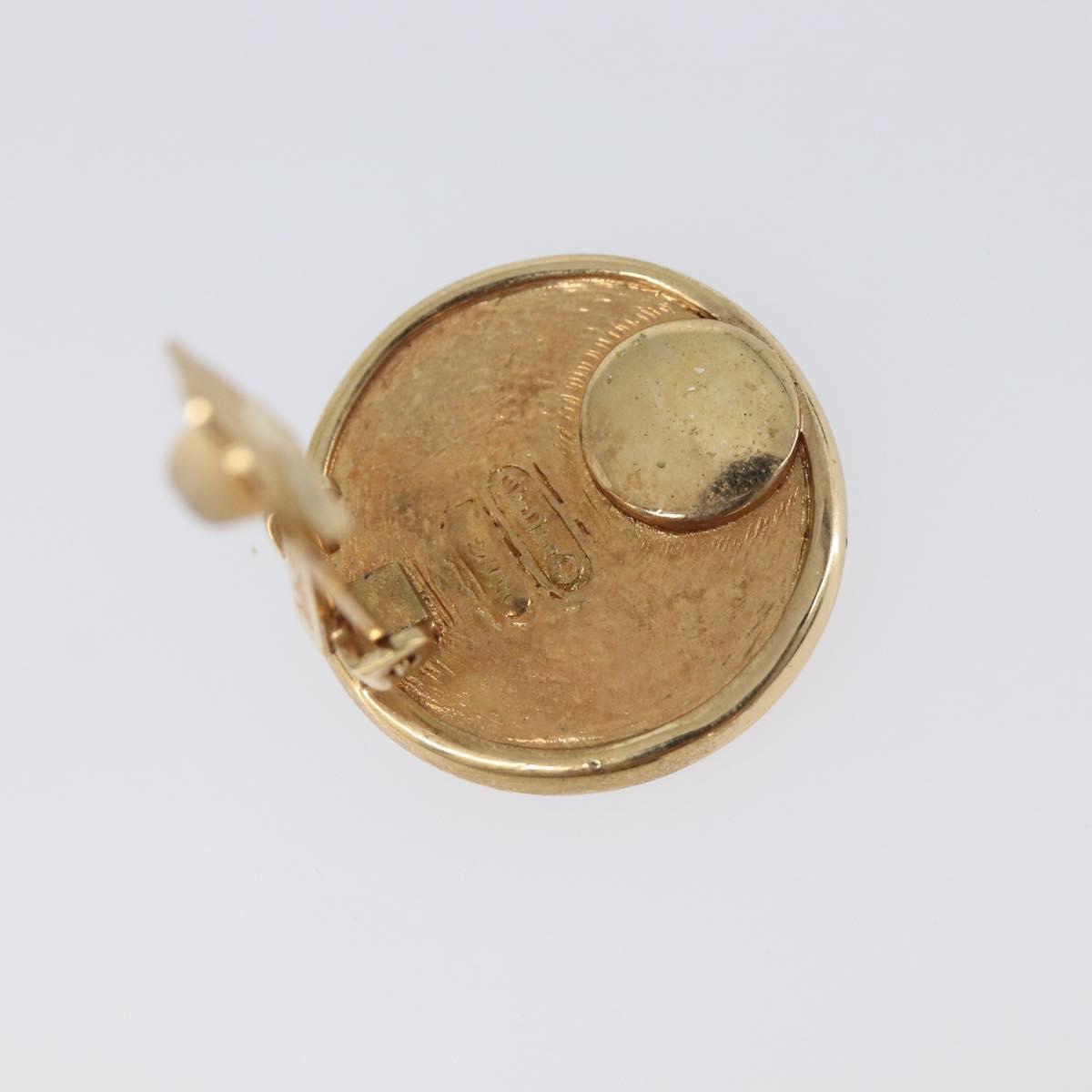 Christian Dior Earring metal Gold Auth SW2807