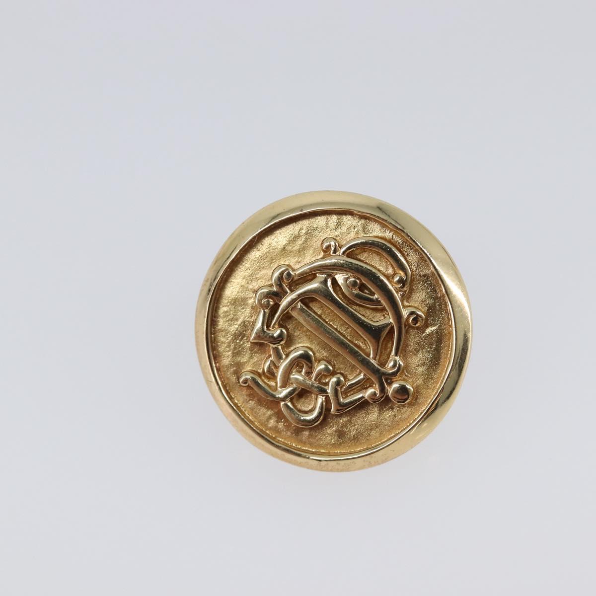 Christian Dior Earring metal Gold Auth SW2807