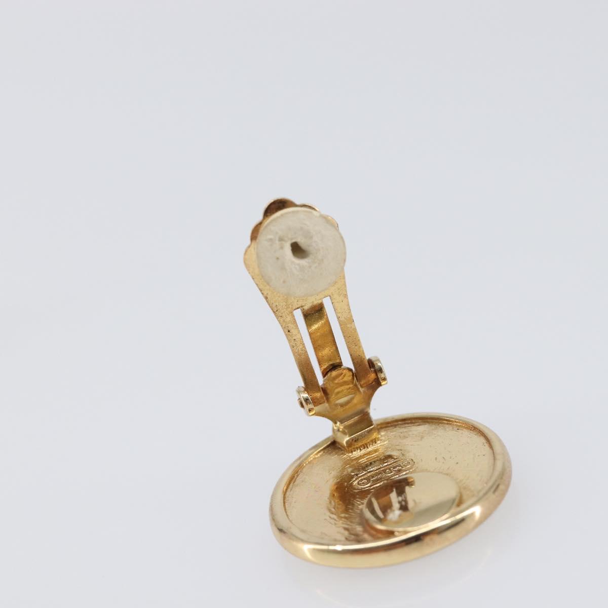 Christian Dior Earring metal Gold Auth SW2807