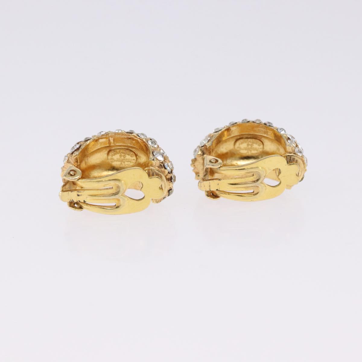 Christian Dior Earring metal 3 Set Gold Tone Auth SW2808