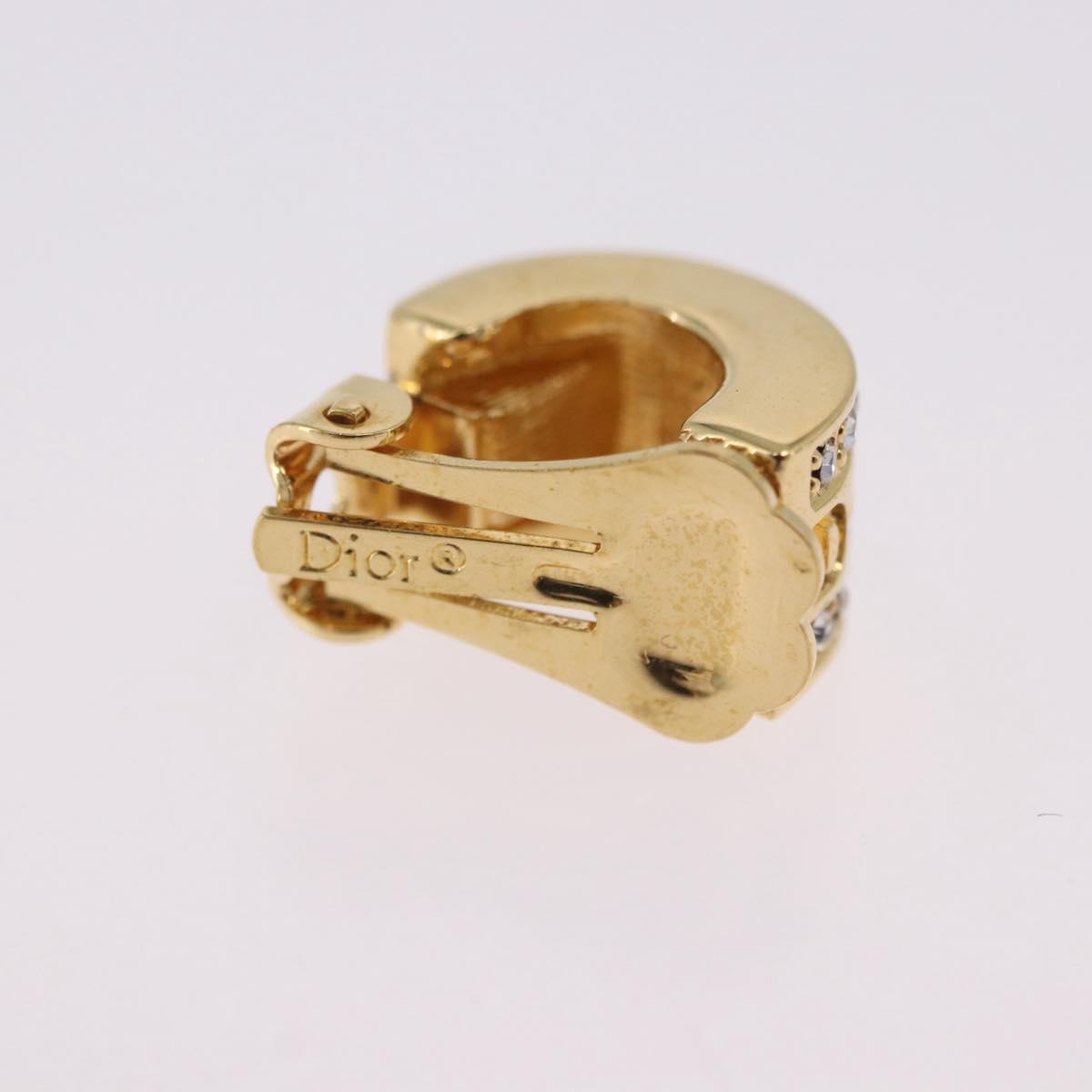 Christian Dior Earring metal 3 Set Gold Tone Auth SW2808