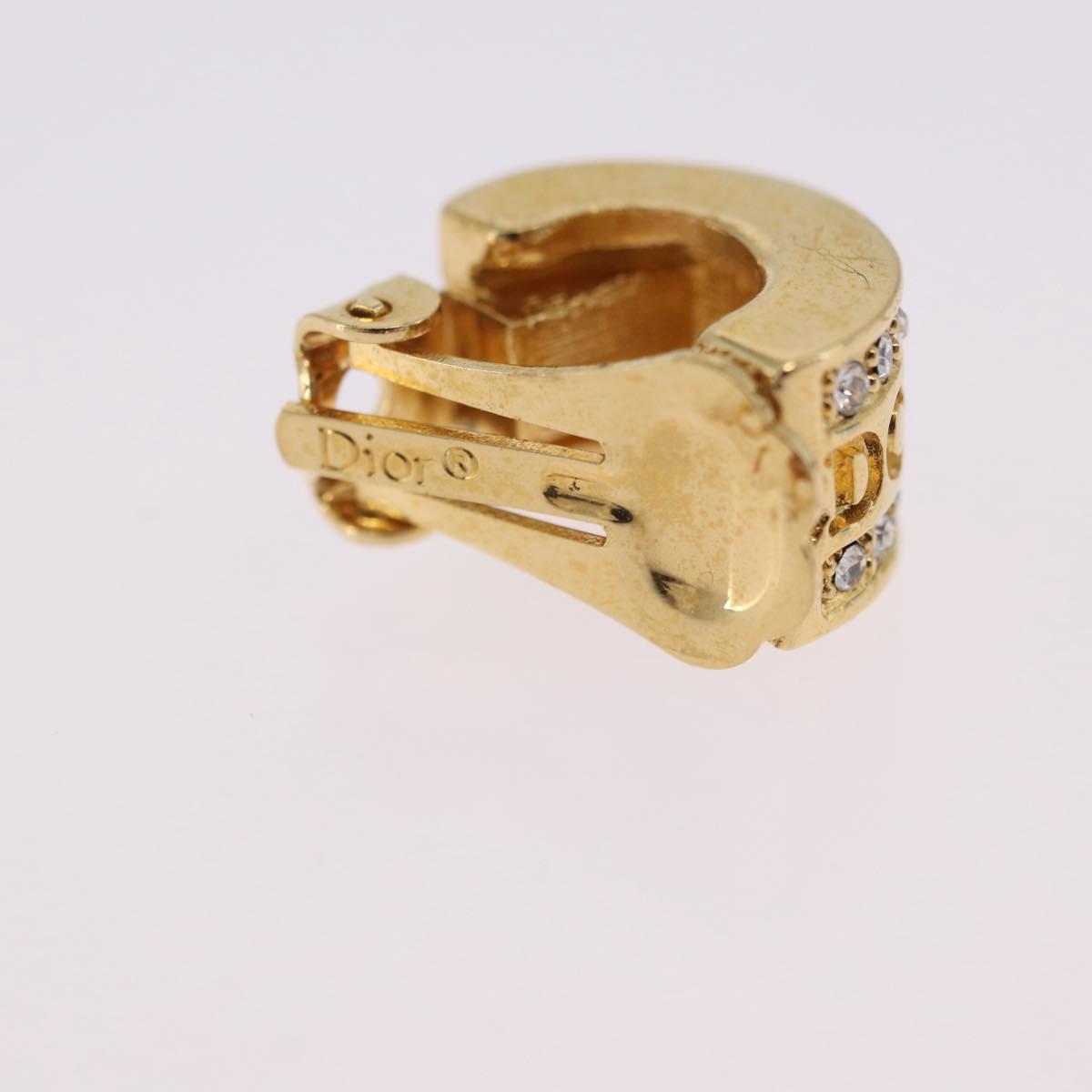 Christian Dior Earring metal 3 Set Gold Tone Auth SW2808