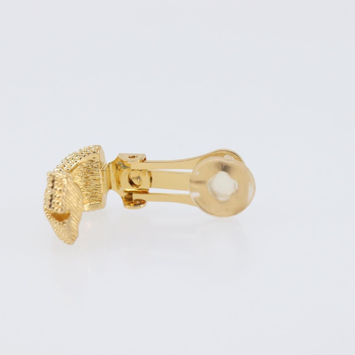 Christian Dior Earring metal Gold Tone Auth SW2809