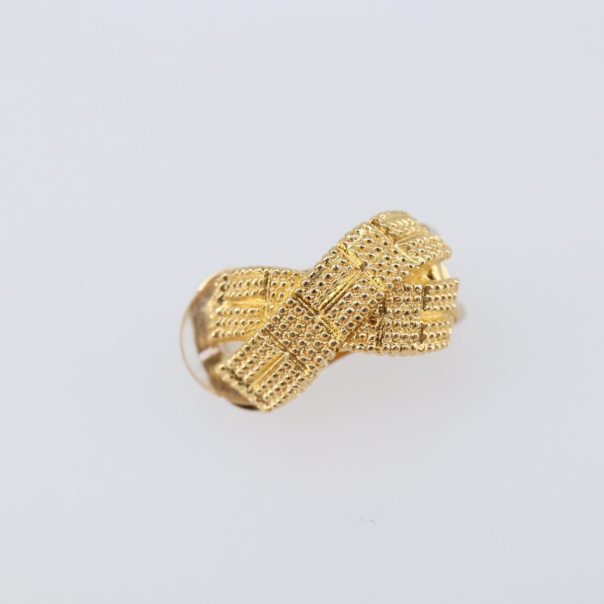 Christian Dior Earring metal Gold Tone Auth SW2809