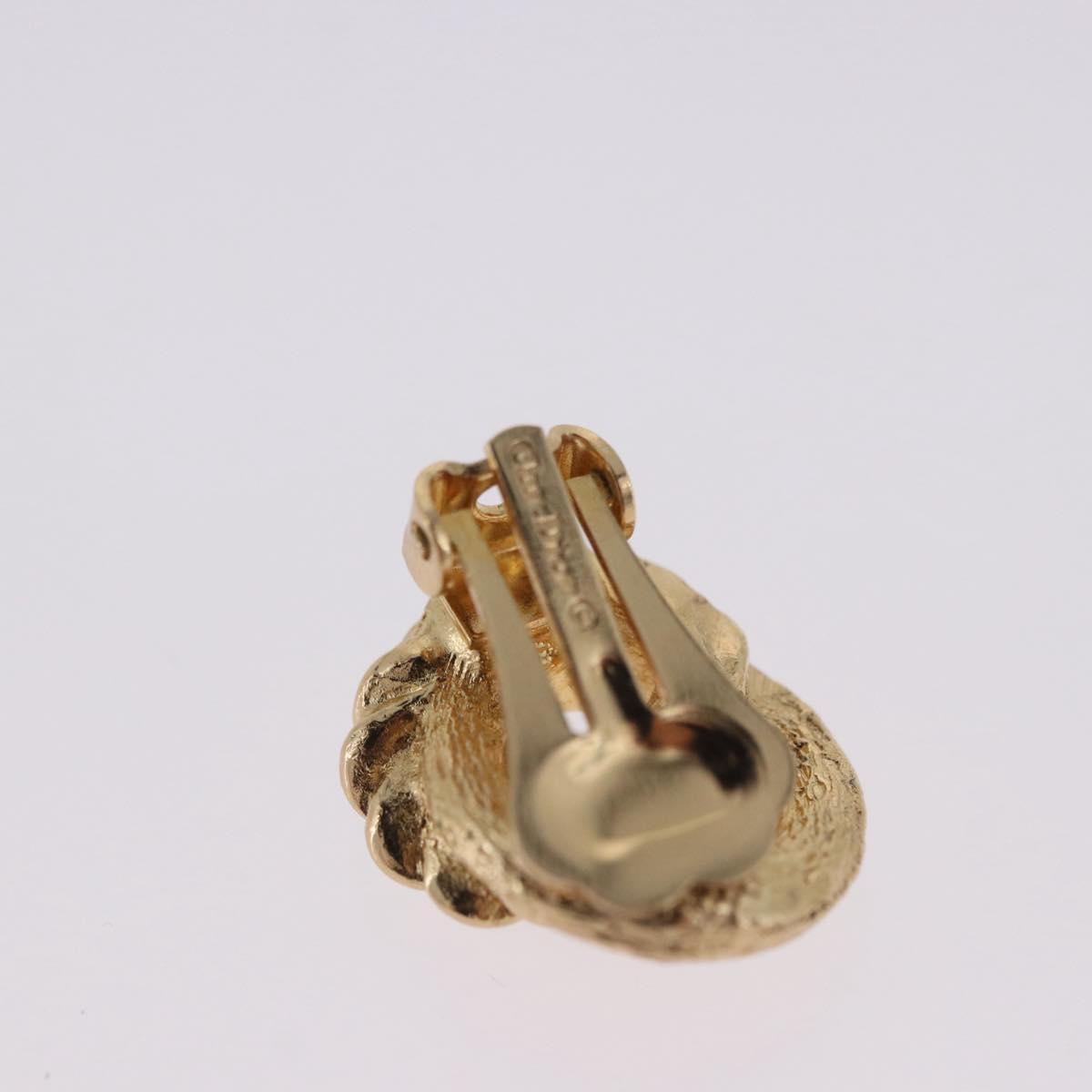 Christian Dior Earring metal 3 Set Gold Tone Auth SW2810