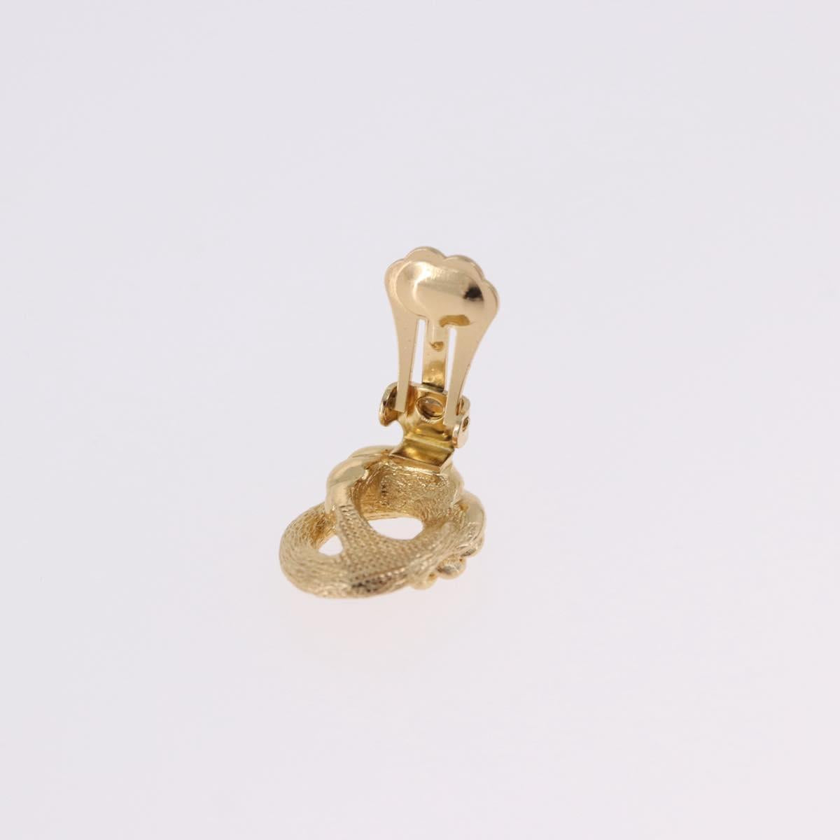 Christian Dior Earring metal 3 Set Gold Tone Auth SW2810