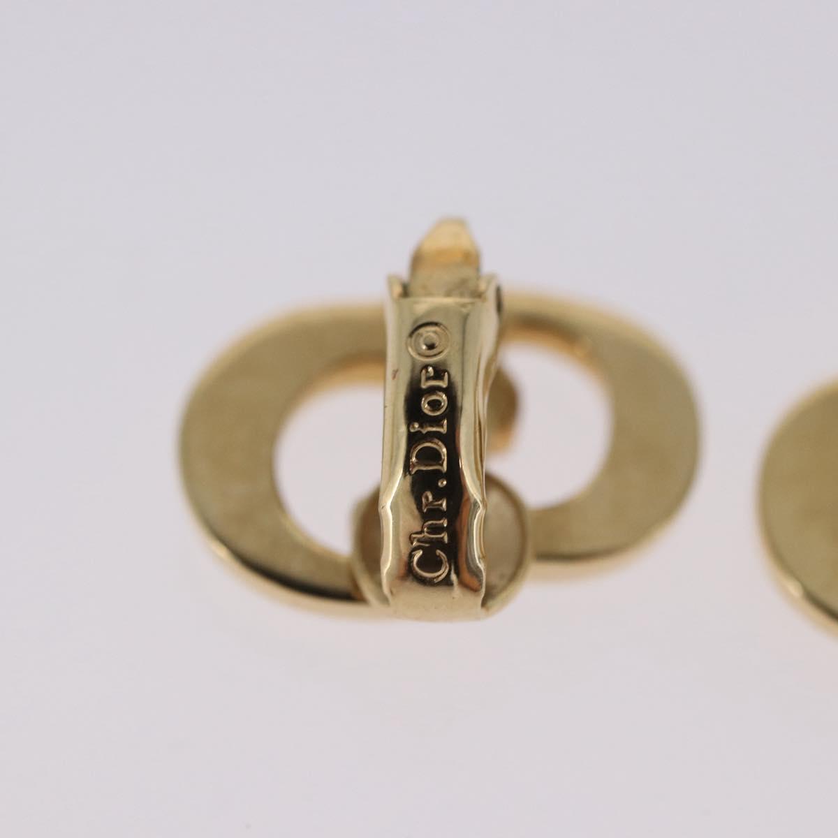 Christian Dior Earring metal 3 Set Gold Tone Auth SW2810