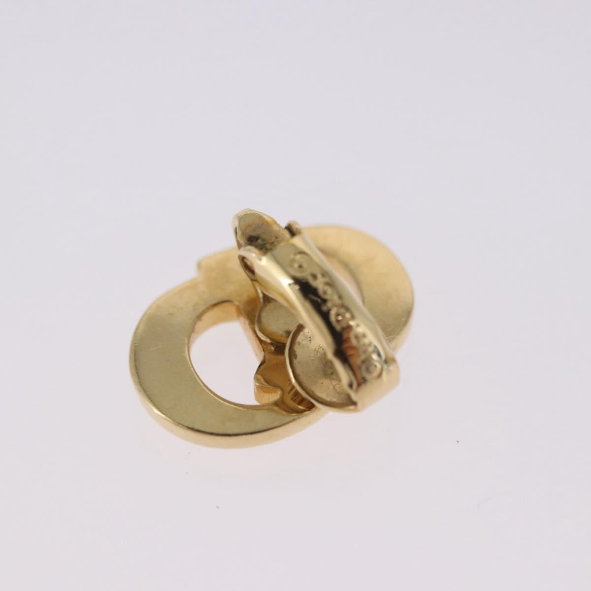 Christian Dior Earring metal 3 Set Gold Tone Auth SW2810