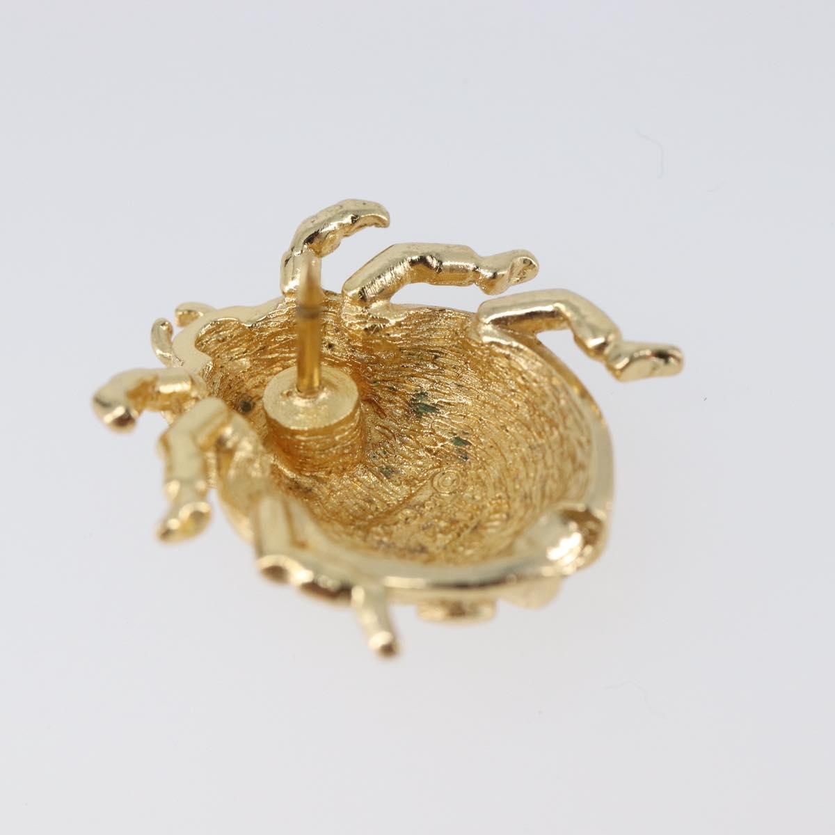Christian Dior Ladybug Brooch metal Gold Auth SW2812