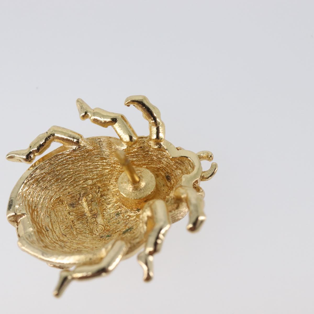 Christian Dior Ladybug Brooch metal Gold Auth SW2812