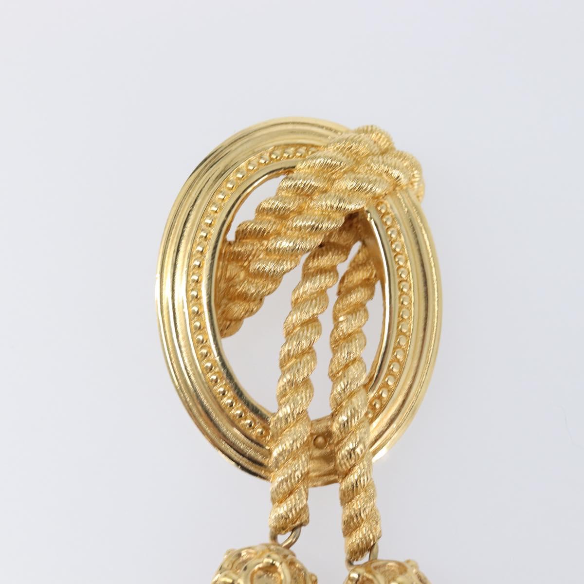 Christian Dior Brooch metal Gold Tone Auth SW2813V