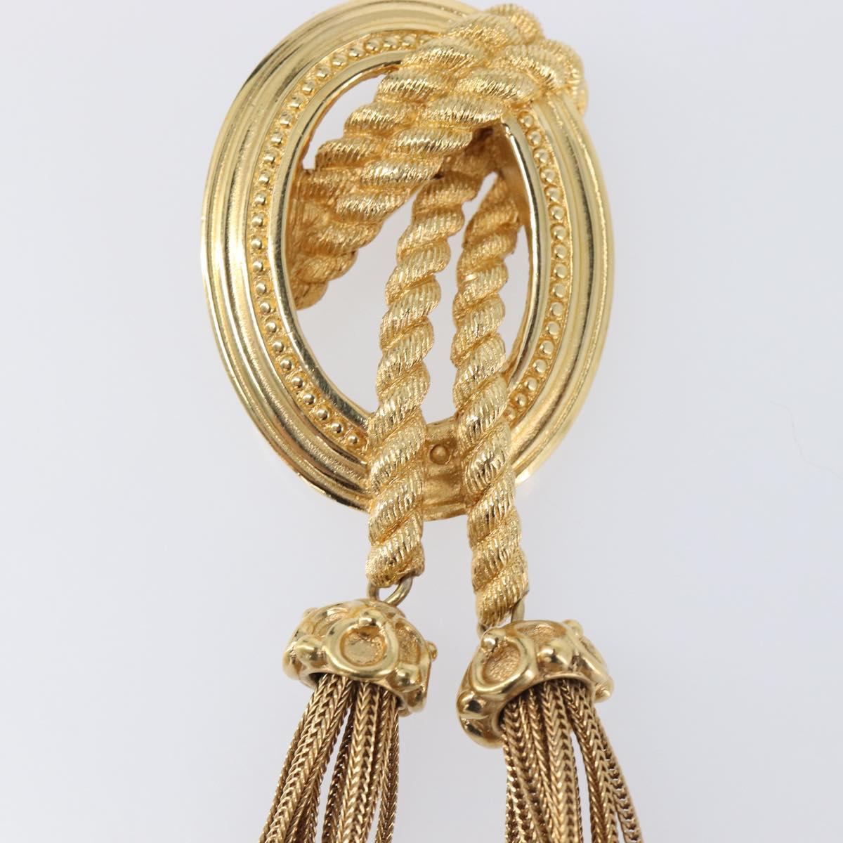 Christian Dior Brooch metal Gold Tone Auth SW2813V
