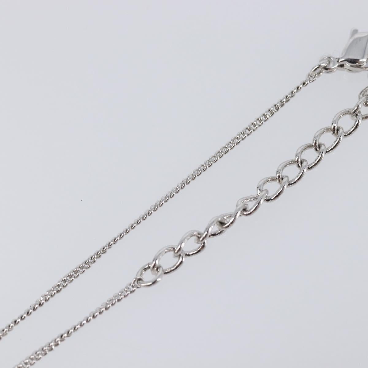 Christian Dior Apple Bracelet metal Silver Auth SW2815V