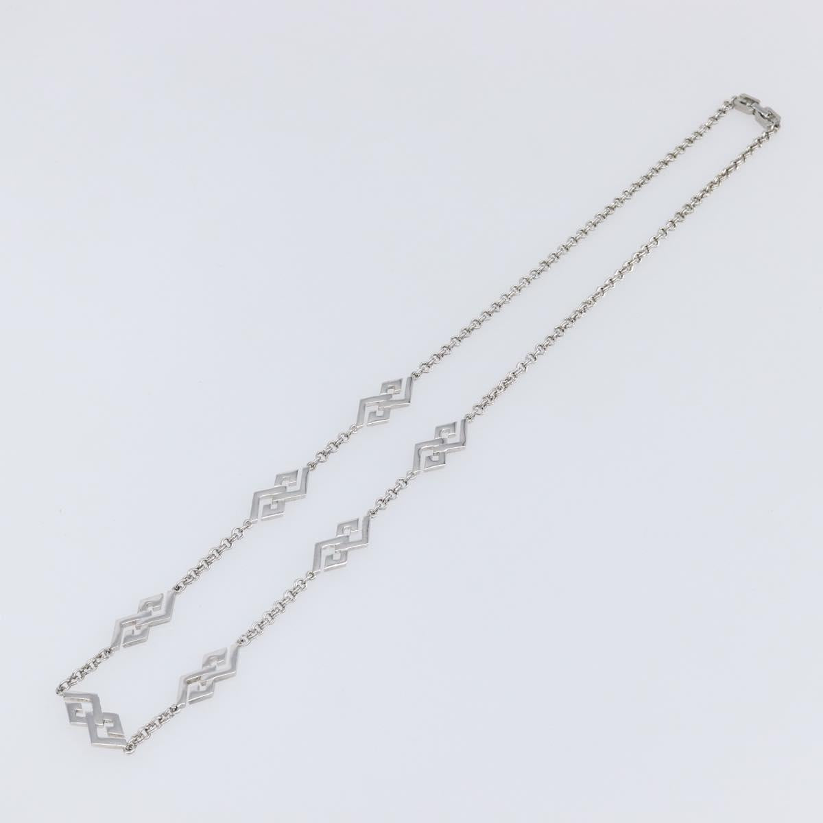 GIVENCHY Necklace metal Silver Auth SW2820