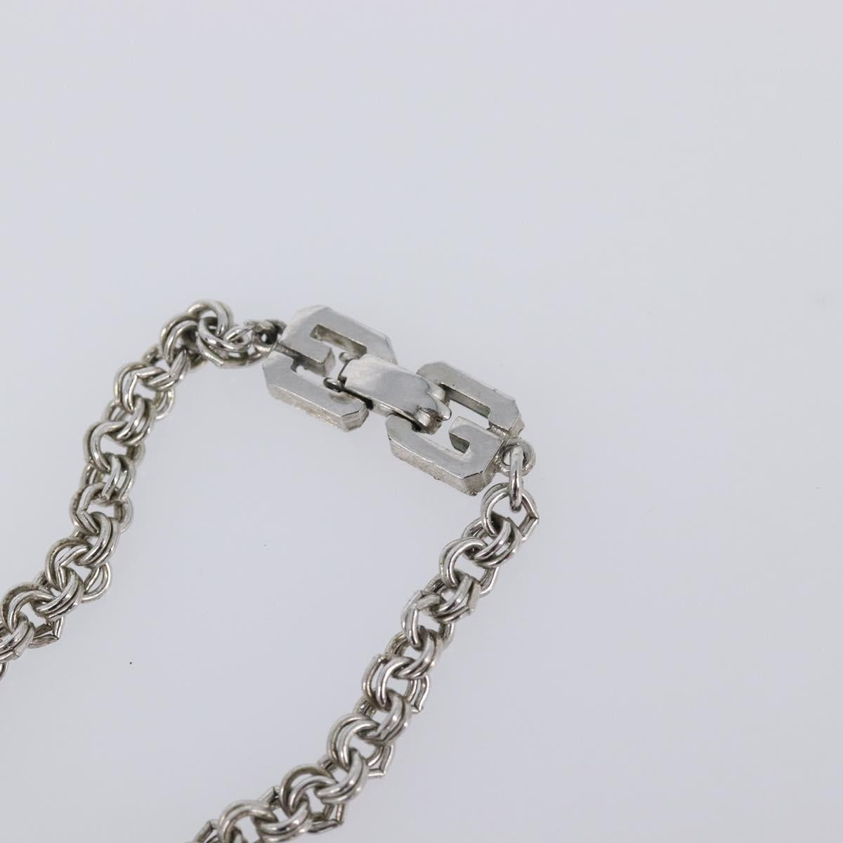 GIVENCHY Necklace metal Silver Auth SW2820