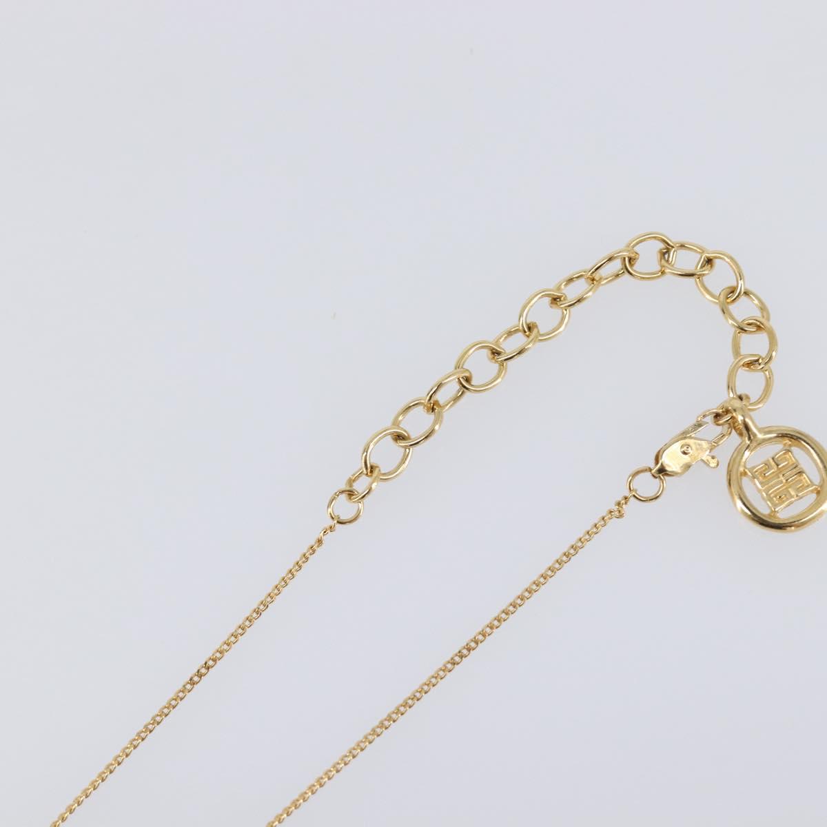 GIVENCHY Necklace metal Gold Auth SW2822