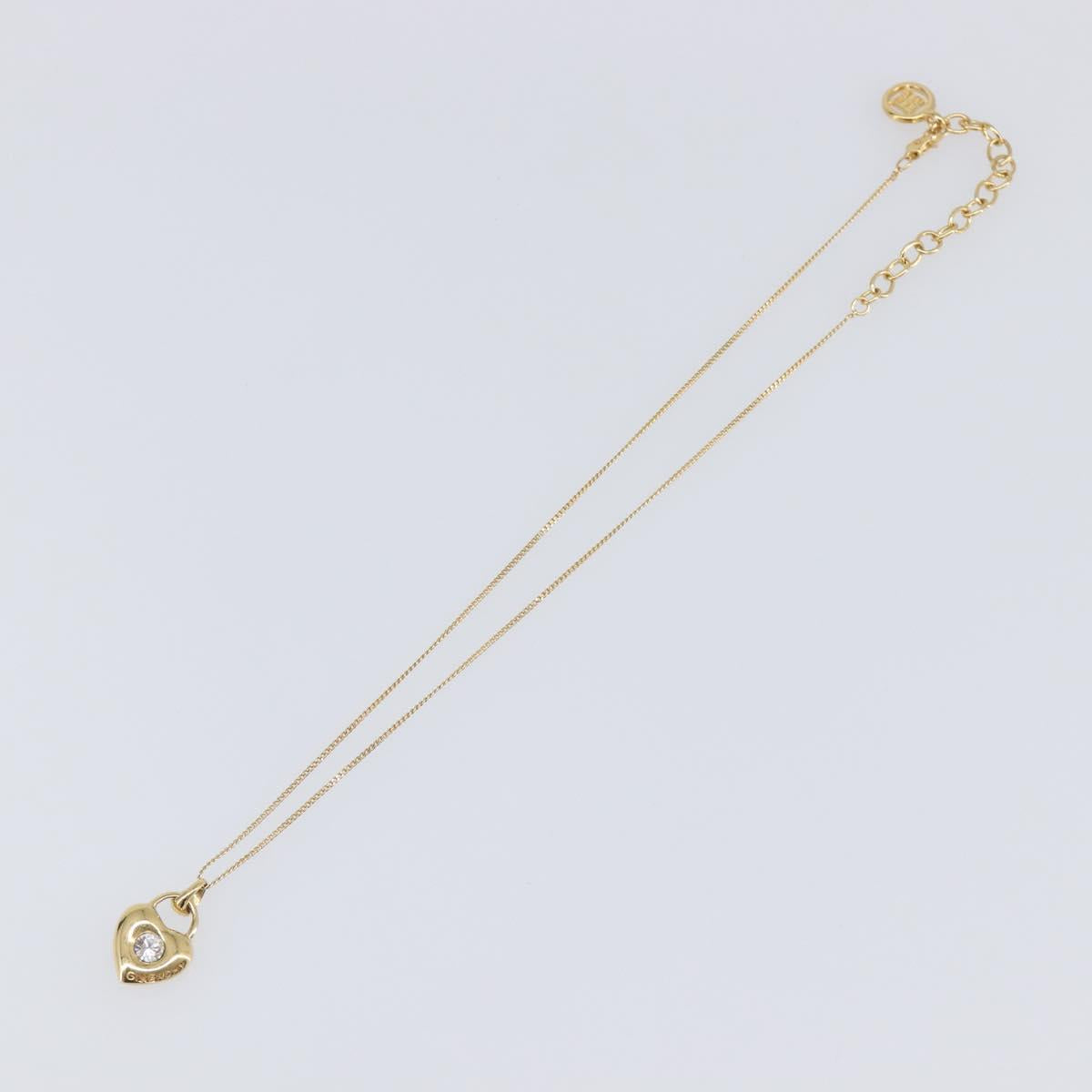 GIVENCHY Necklace metal Gold Auth SW2822