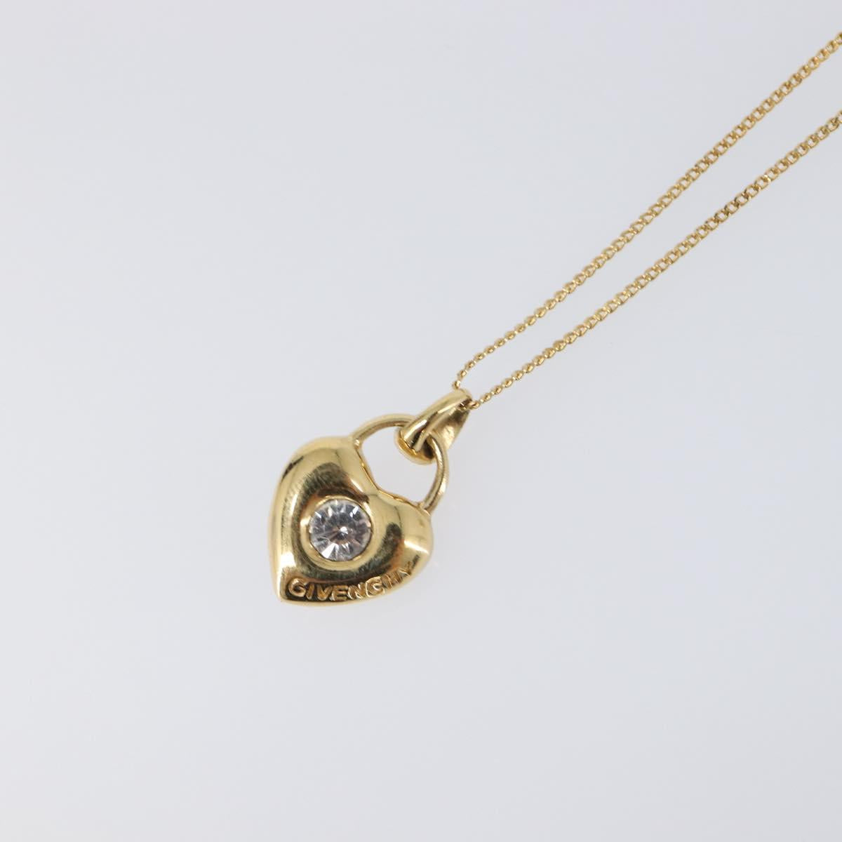GIVENCHY Necklace metal Gold Auth SW2822