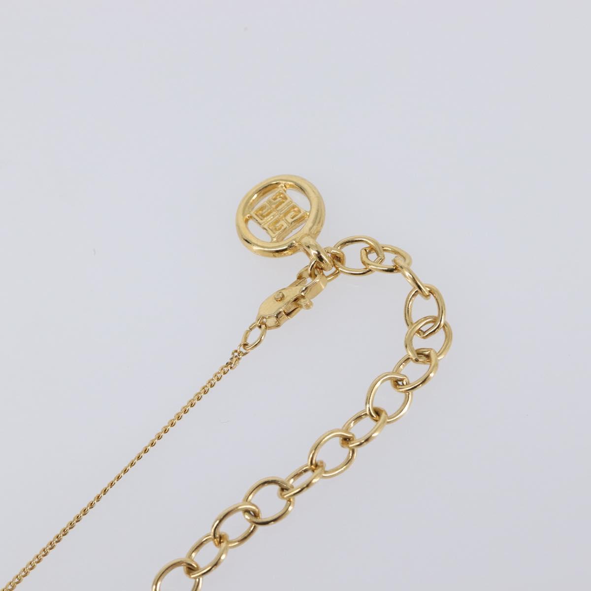 GIVENCHY Necklace metal Gold Auth SW2822