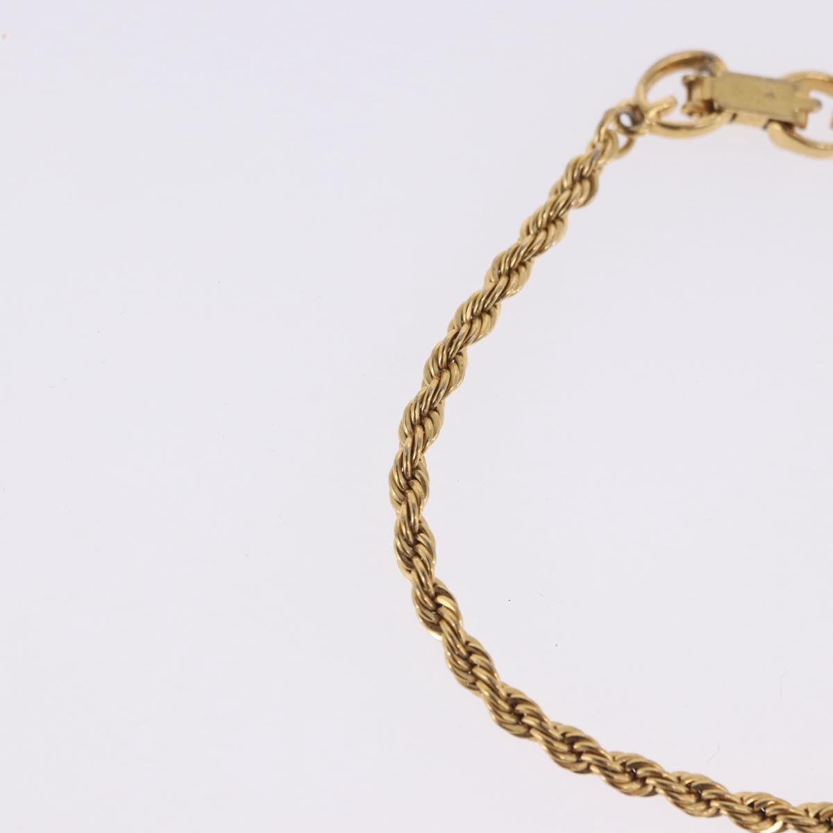 GIVENCHY Bracelet Earring metal 3 Set Gold Tone Silver Auth SW2827