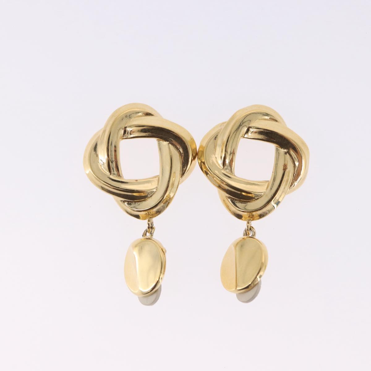 GIVENCHY Bracelet Earring metal 3 Set Gold Tone Silver Auth SW2827