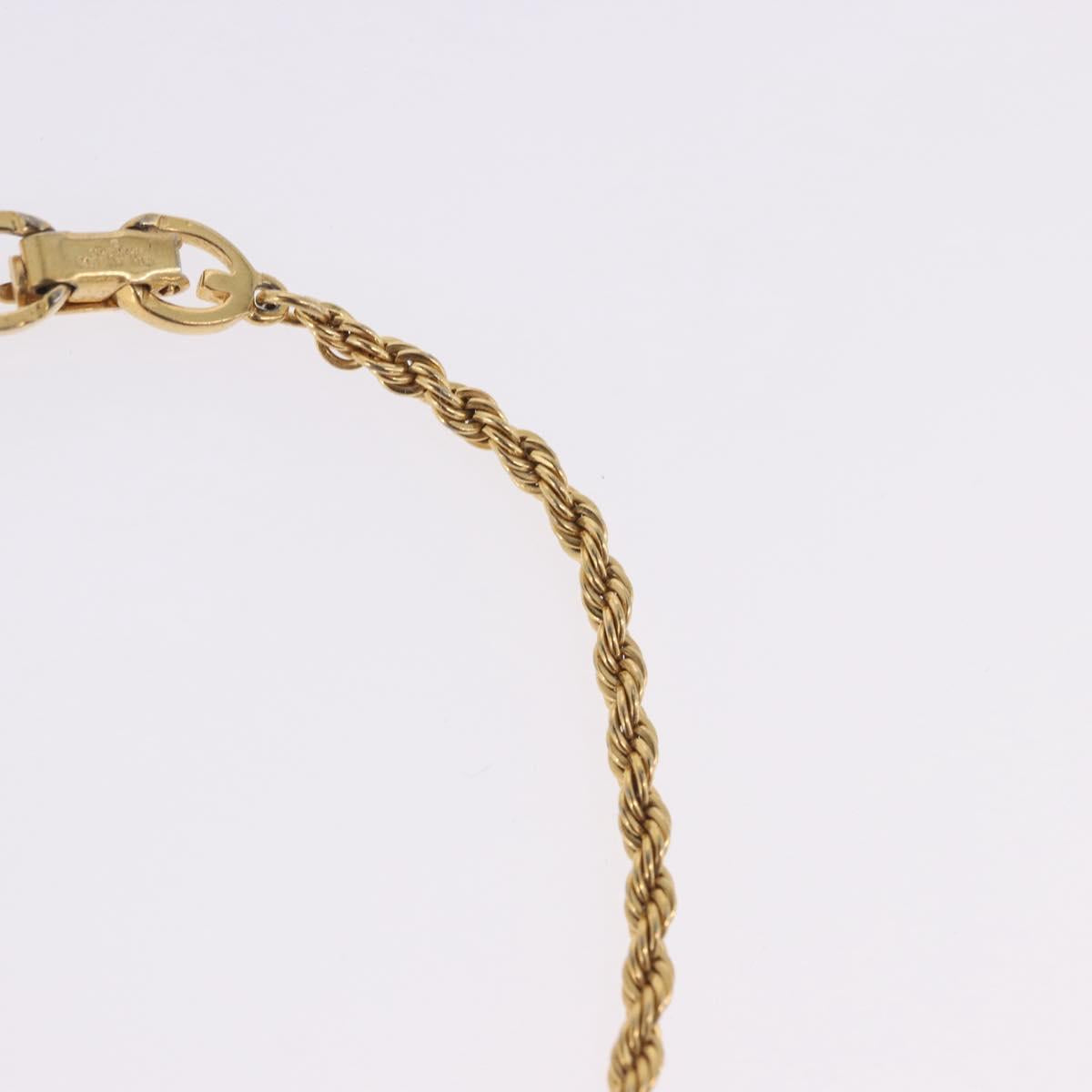 GIVENCHY Bracelet Earring metal 3 Set Gold Tone Silver Auth SW2827