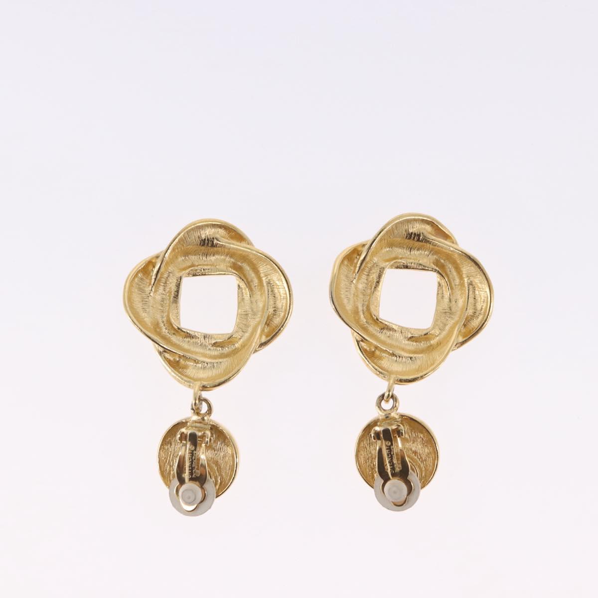 GIVENCHY Bracelet Earring metal 3 Set Gold Tone Silver Auth SW2827