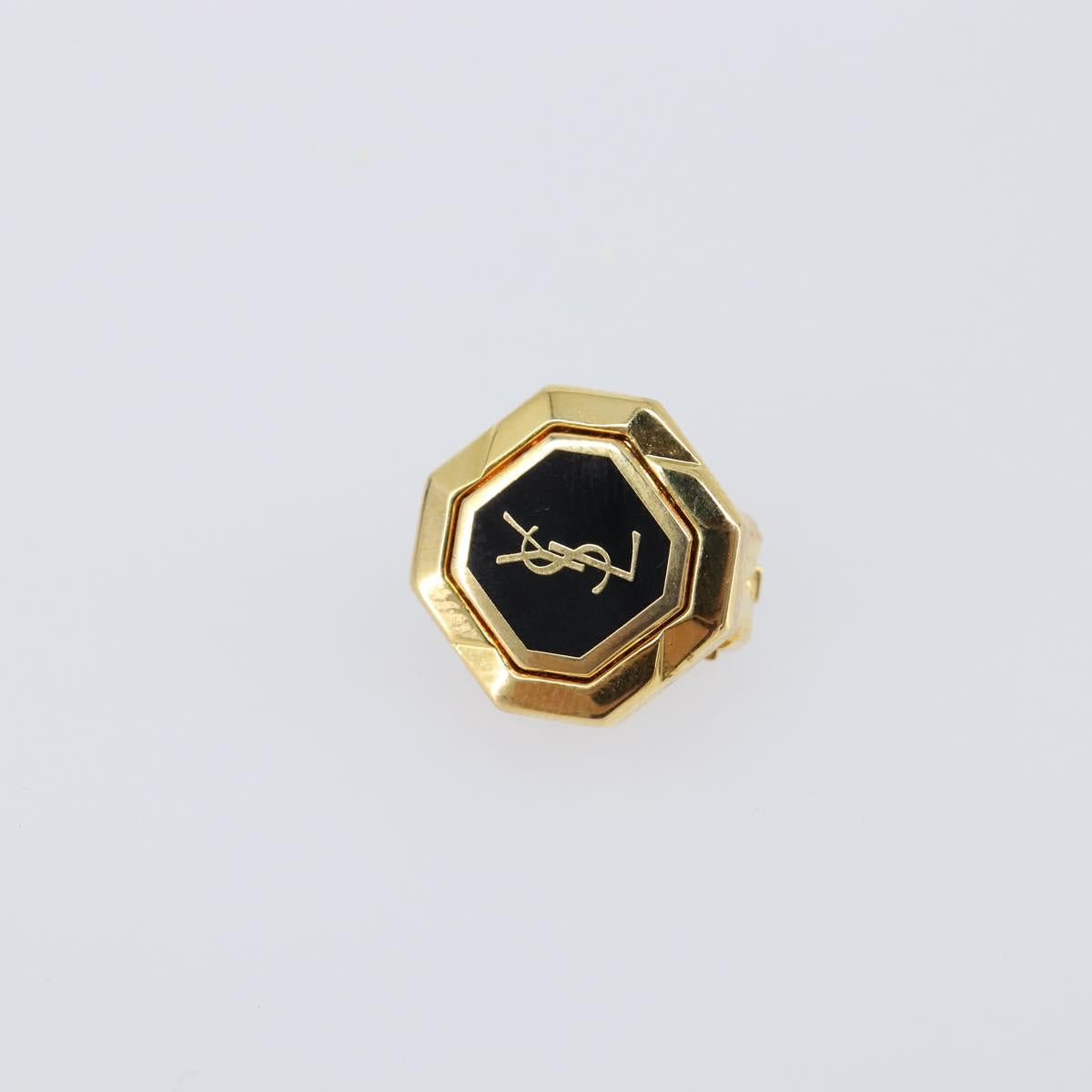 SAINT LAURENT Earring metal Gold Auth SW2828V