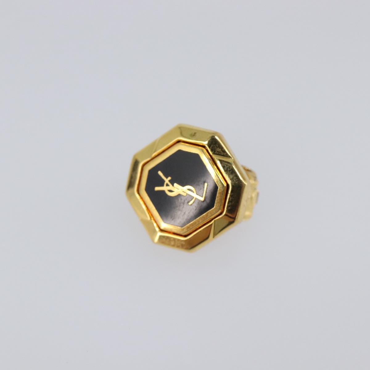 SAINT LAURENT Earring metal Gold Auth SW2828V