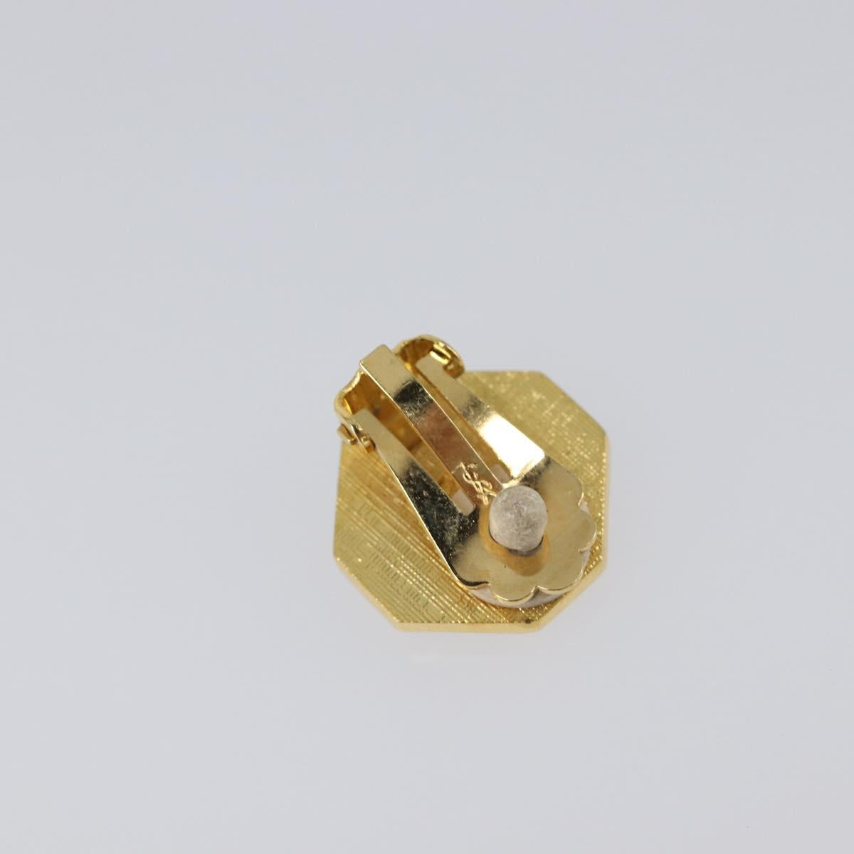 SAINT LAURENT Earring metal Gold Auth SW2828V