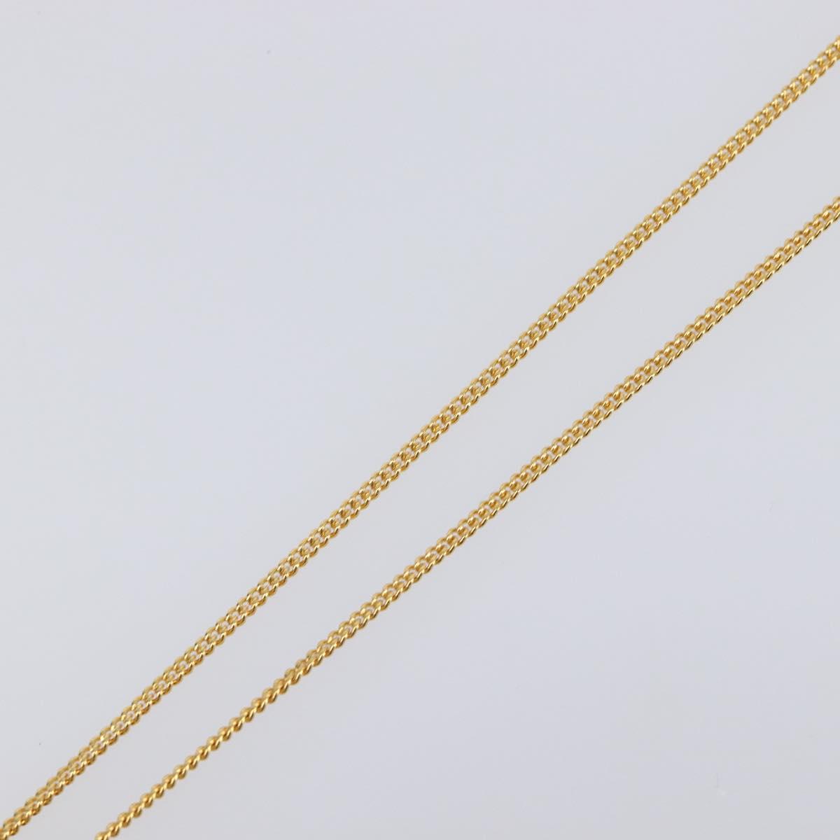 CELINE Necklace metal Gold Tone Auth SW2829V