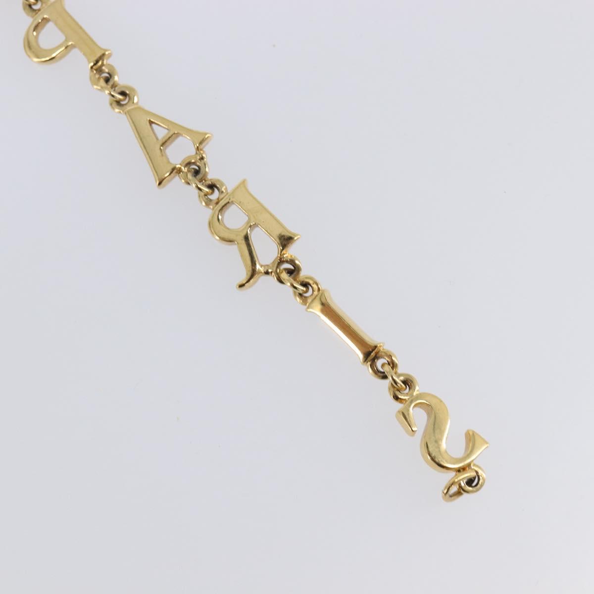 Christian Dior Bracelet Metal Gold Tone Auth SW2835V