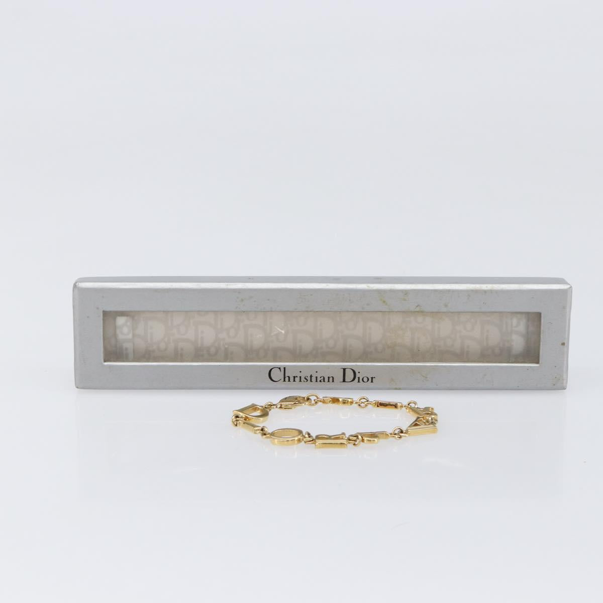 Christian Dior Bracelet Metal Gold Tone Auth SW2835V