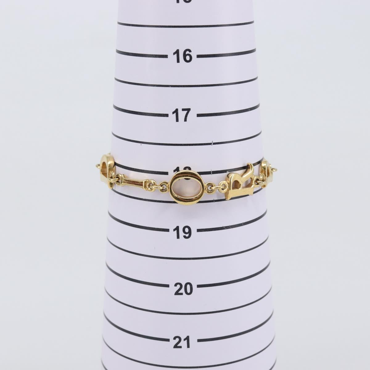 Christian Dior Bracelet Metal Gold Tone Auth SW2835V