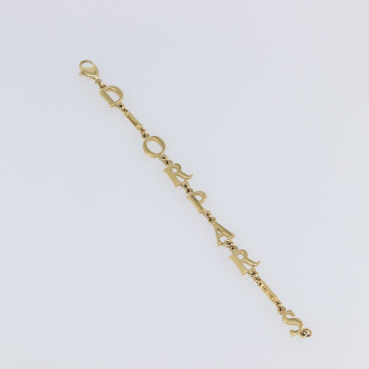 Christian Dior Bracelet Metal Gold Tone Auth SW2835V