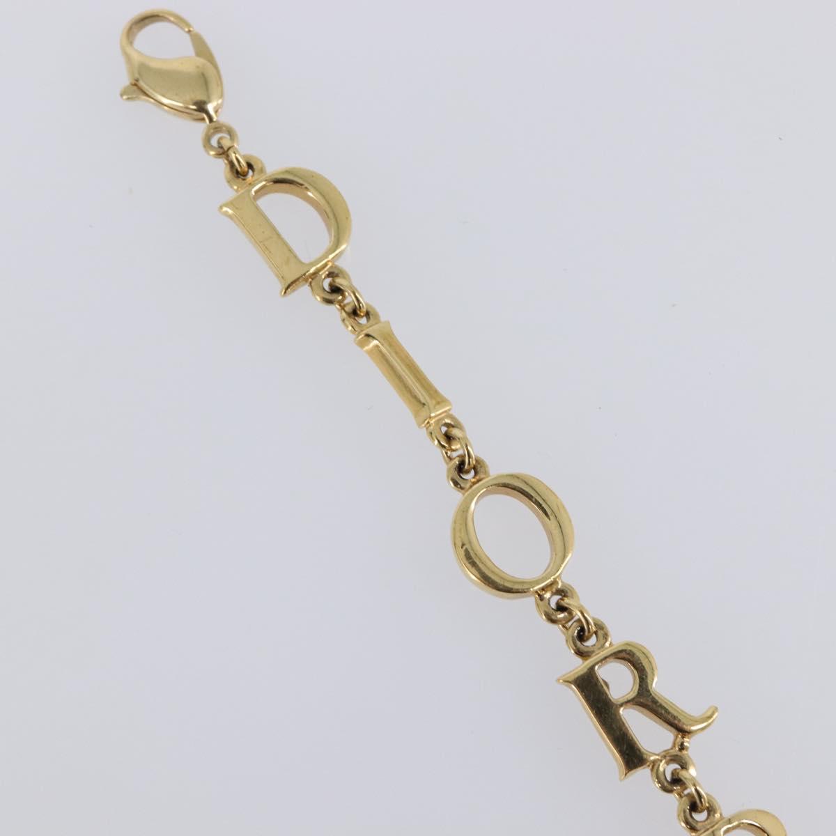 Christian Dior Bracelet Metal Gold Tone Auth SW2835V