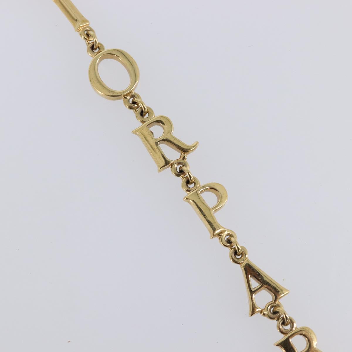 Christian Dior Bracelet Metal Gold Tone Auth SW2835V