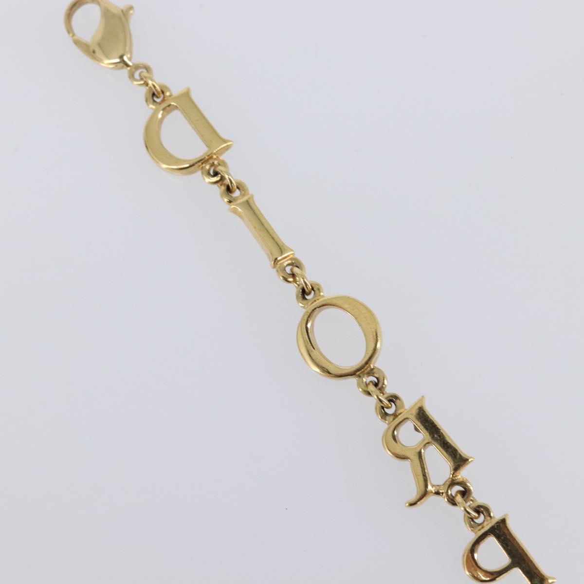 Christian Dior Bracelet Metal Gold Tone Auth SW2835V