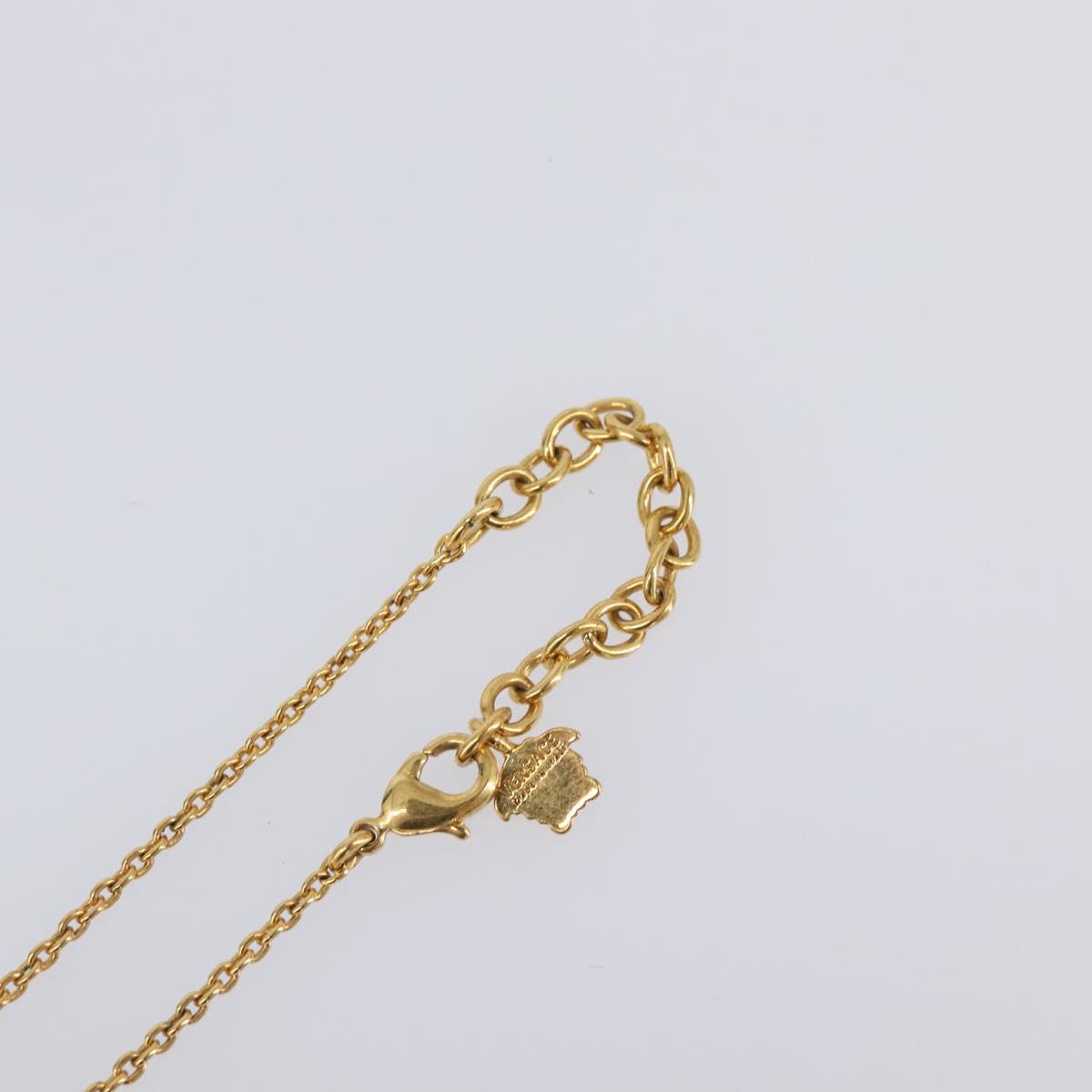 VERSACE Medusa Necklace Metal Gold Tone Auth SW2838V