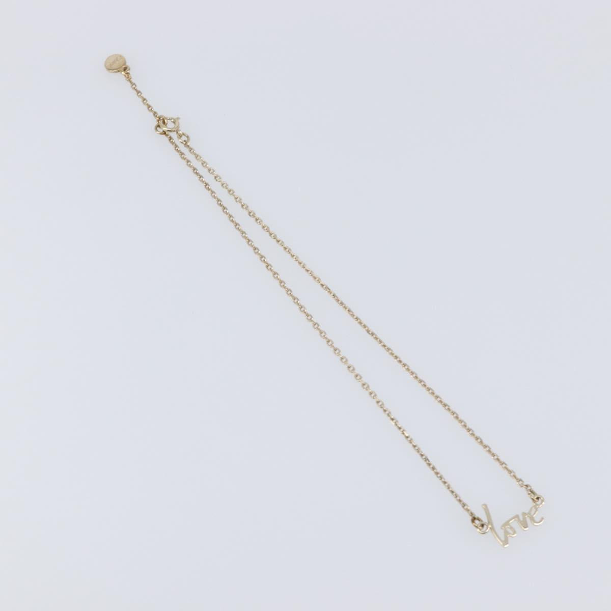 Chloe Necklace Metal 3 Set Gold Tone Silver Auth SW2841