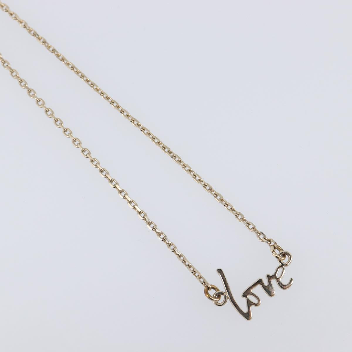 Chloe Necklace Metal 3 Set Gold Tone Silver Auth SW2841