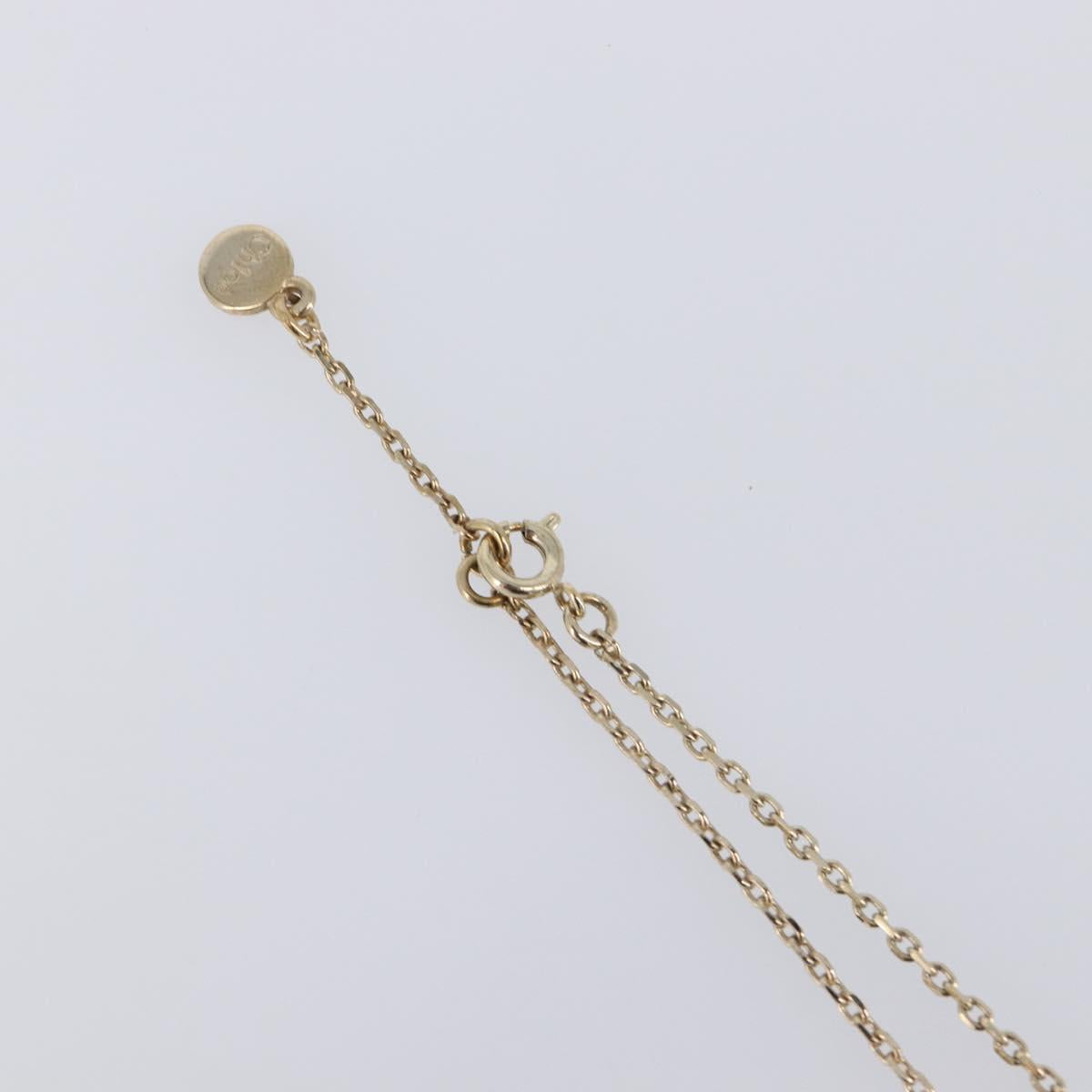 Chloe Necklace Metal 3 Set Gold Tone Silver Auth SW2841