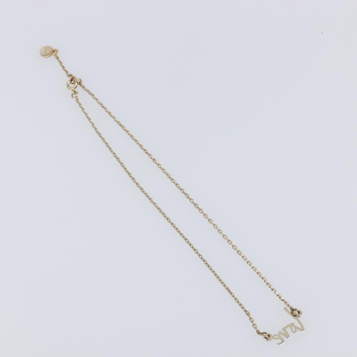 Chloe Necklace Metal 3 Set Gold Tone Silver Auth SW2841