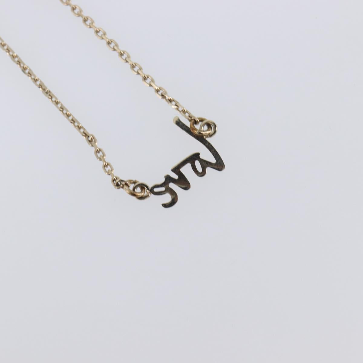 Chloe Necklace Metal 3 Set Gold Tone Silver Auth SW2841