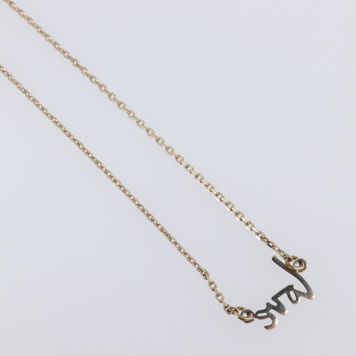 Chloe Necklace Metal 3 Set Gold Tone Silver Auth SW2841