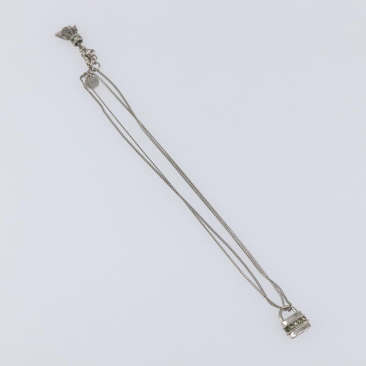 Chloe Necklace Metal 3 Set Gold Tone Silver Auth SW2841